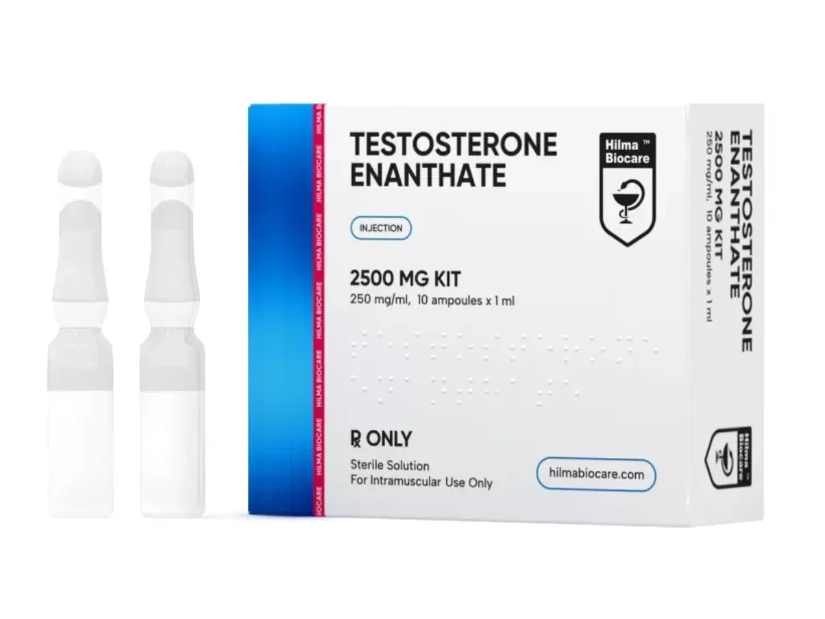 Testosterone-Enanthate-Ampoules-1200x900 Testosterone Enanthate (250 mg/ml) 10 vials – Hilma Biocare - Image 1